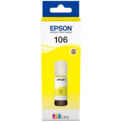 Epson Original Printer Ink/mastilo 106 EcoTank Yellow ink bottle | C13T00R440