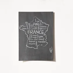 Wallity Poster Map-2058, 21x29,7 cm