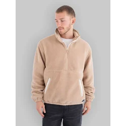 Hurley Comfort Polar Fleece 3/4 Zip Half-Zip Fleece bone