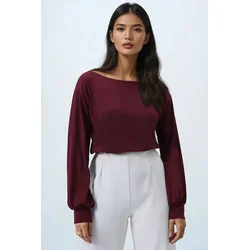 Trend Alacati Stili Ženska bluza Alc-X14393, Bordo