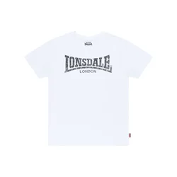 LONSDALE Majica Kai pegasto črna/bela