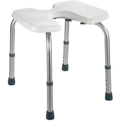 WENKO 206051100-Stolica SECURA 46x53,5 cm bela/srebrna