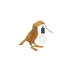 Endon 95077 - Stona lampa TOCO TOUCAN 1xE27/10W/230V zlatna