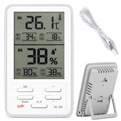 Verkgroup Digitalna vremenska postaja LCD termometer higrometer 12cm zunanji senzor