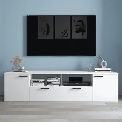 Velika TV komoda 180 cm – bijela