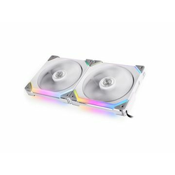 Lian Li ventilator za ohišje uni fan sl140 rgb pwm 140mm, 2 pack + kontroler, bel