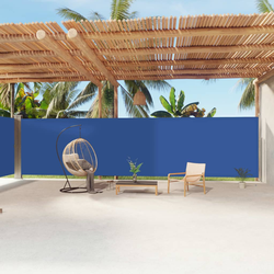 Uvlačiva bočna tenda plava 200 x 1200 cm