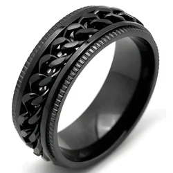 Prstan Charles - črn / 62 mm KP17108