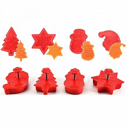 Set rezača za kolače Božić - Crvena KP30432