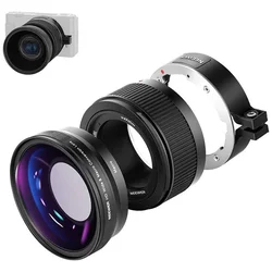 Neewer wide angle lens for Sony ZV1 (black)