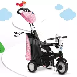Smart trike tricikl 4 u 1 CHIC - Red