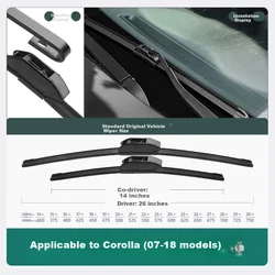 Xufeng Metlice brisača za automobil, 356 mm, 660 mm