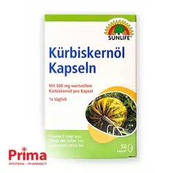 Ulje semena bundeve (500mg po cps) + Vitamin E (5mg po cps) a50 cps.