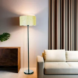 Aberto Design Podna lampa Bambu 08, 162 cm, E27, IP20, Crna