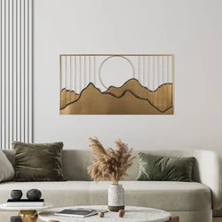 Wallity Zidna dekoracija 114x4x60cm, Bronzane boje