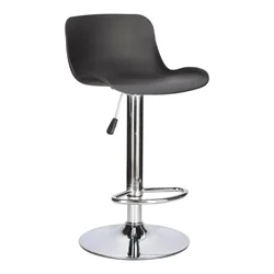 shumee BARSKI STOLEČ Inge črn/krom NASTAVLJIV 60-81 cm
