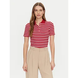 TOMMY HILFIGER Majica 1985 rdeča/bela