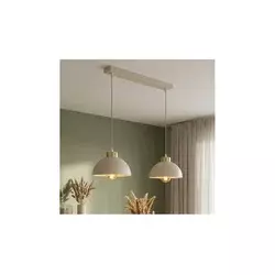 Brilagi - Luster na sajli 2xE27/60W/230V, bež/zlatna