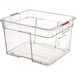 ARAVEN gastronorm posoda GN 2/1, ABS, globina: 380 mm, prostornina: 90 L (2 kos)
