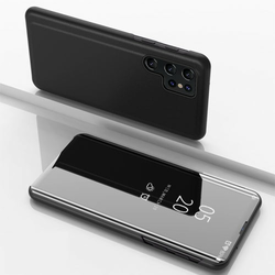 Etui/ovitek s prednjim steklom za Samsung S22 Ultra | Črn