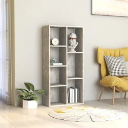 Ormarić za knjige boja betona 50x25x106 cm konstruirano drvo