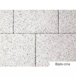PRANA PLOČA 40x40x4cm bijelo-crna
