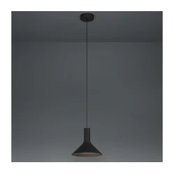 Eglo 390218 - Luster na sajli MORESCANA 1xE27/28W/230V crna
