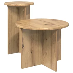 Set pomoćnih stolića 2 pcs Hrast artisan Konstruirano drvo