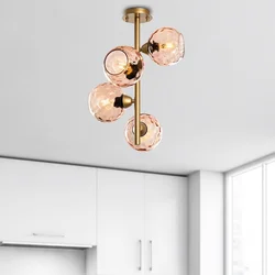 Opviq Luster Benek-15-14503, 40x40x55cm, IP20, Zlatno-roze boje