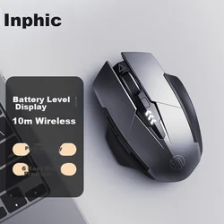 Inphic Bežični miš, 2.4GHz, Sivi