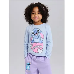 Sinsay - Pamučna majica sa printom 2 pack Lilo & Stitch - šareno