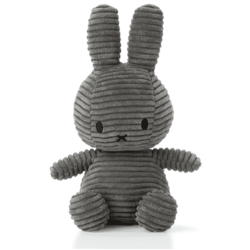 Miffy plišani zeka Eco Corduroy 33cm Grey