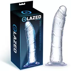 Prozirni dildo - Glazed, 20 cm