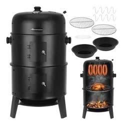 Kaminer vrtni roštilj s poklopcem 44x80x42 cm (BBQ na drveni ugljen, prijenosni)