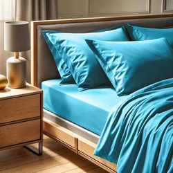 Tonne Bleue - Turquoise Ranforce Fitted Sheet 61