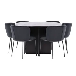Jedilniški komplet Dallas 5013 (Črna) 74cm