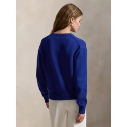 Polo Ralph Lauren Pulover  kraljevo modra / svetlo rjava / rdeča / bela
