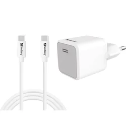Sandberg 441-58 USB-C 20W Charger EU+USB-C>C, Incl. 1 m USB-C charge cable