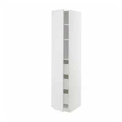 METOD / MAXIMERA Visoki element s fiokama, bela/Stensund bela, 40x60x200 cm