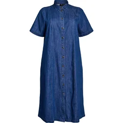Zizzi Dolga srajca Jgro moder denim