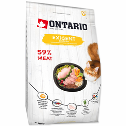 Ontario Cat Exigent, za izbirčne mačke - piščanec 2 kg