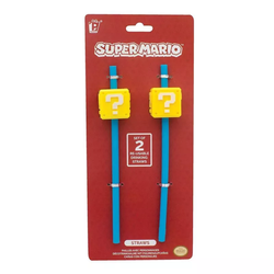Paladone Super Mario Question Block Straws, slamka za piće