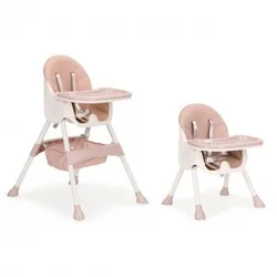 ECO TOYS Stolica za hranjenje 2u1 roze