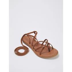 Trendyol Shoes Ženske sandale Takss25Sd00021, Braon