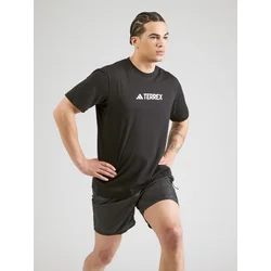 ADIDAS TERREX Funkcionalna majica  črna / bela