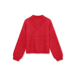 VERO MODA Pulover VMLOON krvavo rdeča