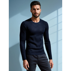 DStreet Sweter męski granatowy
