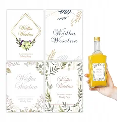 shumee Nalepke za steklenice alkohola WEDDING VODKA
