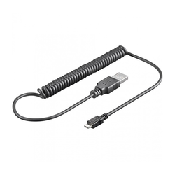 Kabl USB 2.0 AM - USB BM micro spiralni, 1m