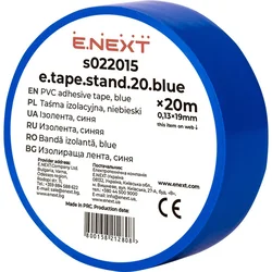 NEX PVC izolacijski trak s022015 19 mm x 20 m moder